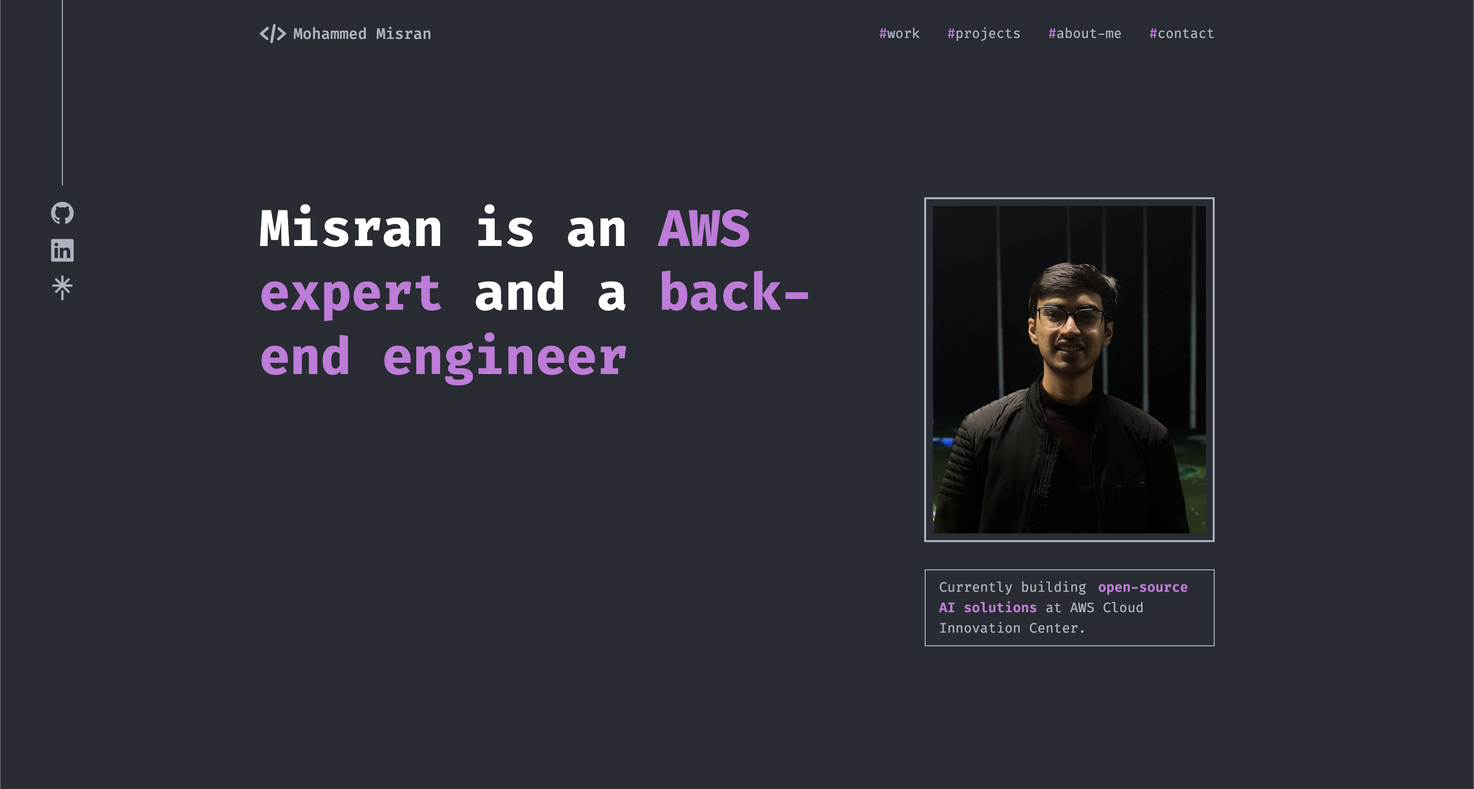 Portfolio Website screenshot